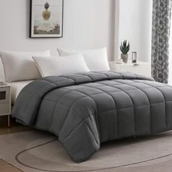 Cooling Bamboo Comforter, Soft Lightweight Bamboo King Size Summer Comforter Down Alternative Duvet Insert ,8 Corner Tabs, Breathable Comforter For Hot Sleepers(Grey-Summer,102x90) 21 Cooling Bamboo Comforter, Soft Lightweight Bamboo King Size Summer Comforter Down Alternative Duvet Insert ,8 Corner Tabs, Breathable Comforter For Hot Sleepers(Grey-Summer,102x90) -Amazon Shop 41guASX4dL. AC