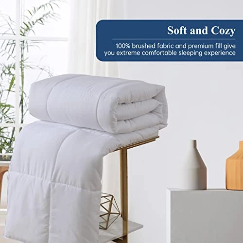 Queen Down Alternative Comforter Duvet Insert All Seasons Ultra Plush Microfiber Fill Goose Down Alternative Comforter Machine Washable 2 Queen Down Alternative Comforter Duvet Insert All Seasons Ultra Plush Microfiber Fill Goose Down Alternative Comforter Machine Washable - Image 2