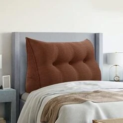 YXCSELL Headboard Wedge Pillow Triangular Bolster Pillows For Daybed Sofa Cushion Corduroy Large Support Backrest Bed Rest Reading Pillow Lumbar Positioning Upholstered (Sky Blue,Twin) -Amazon Shop 41hjpfsiHtL. AC