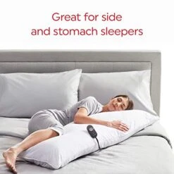 Sunbeam PSN1PBP-Z800-41I00 Heated Body Pillow With Soft, Quilted Cover, Supports Hips And Lower Back, 1000 Grams, White 9 Sunbeam PSN1PBP-Z800-41I00 Heated Body Pillow With Soft, Quilted Cover, Supports Hips And Lower Back, 1000 Grams, White -Amazon Shop 41kMa2U3KVL