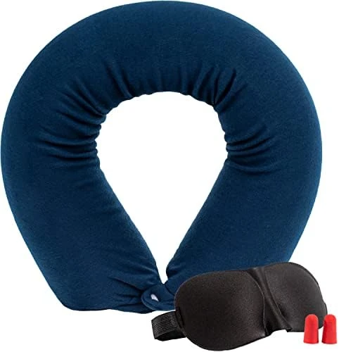 Lusso Gear Twist Memory Foam Travel Pillow -Neck, Lumbar & Leg Support - Adjustable Pillow For Plane, Car, Home - Machine Washable/Dryer Safe Cover - Attaches To Luggage - Ear Plugs, Eye Mask (Gray) 6 Lusso Gear Twist Memory Foam Travel Pillow -Neck, Lumbar & Leg Support - Adjustable Pillow For Plane, Car, Home - Machine Washable/Dryer Safe Cover - Attaches To Luggage - Ear Plugs, Eye Mask (Gray) - Image 6