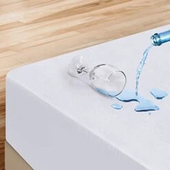 Premium Waterproof Terry Mattress Protector Twin 200 GSM, Mattress Cover, Breathable, Fitted Style With Stretchable Pockets (White) -Amazon Shop 41lQ6FvxFbL