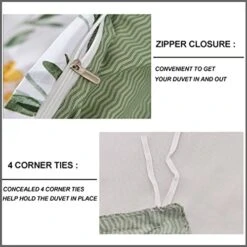 Loral Duvet Cover Queen Size - White Yellow Flowers And Green Leaf Spring Botanical Printed Microfiber Comforter Cover Set - 3PC 90X90 Soft And Lightweight Quilt Cover, Farmhouse Style For Women Men -Amazon Shop 41lViMjg08L