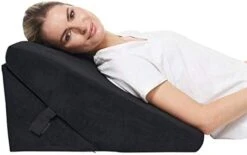 Leg Elevation Wedge Pillow - With Full Memory Foam Top, High-Density Leg Rest Elevating Foam Wedge - Relieves And Recovers Foot And Ankle Injury, Leg Pain, Hip, Knee Pain, Improves Blood Circulation -Amazon Shop 41lfmZadeaL. AC