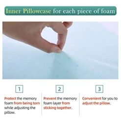 LOFE King Adjustable Memory Foam Pillow - 4 Heights From 1.2 To 4.8in, Cervical Pillow For Neck Pain Relief, Neck Support Pillow For Side Sleepers, Back/Stomach Sleepers, A Bamboo Cover, CertiPUR-US 14 LOFE King Adjustable Memory Foam Pillow - 4 Heights From 1.2 To 4.8in, Cervical Pillow For Neck Pain Relief, Neck Support Pillow For Side Sleepers, Back/Stomach Sleepers, A Bamboo Cover, CertiPUR-US -Amazon Shop 41lo9nbsemL