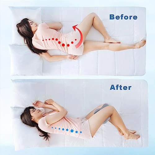 Anzhixiu Small Real Knee Pillow Separates The Knees For Body Alignment - Semicircle Round Shape Leg Pillow Promotes Sleep - Small 4 Anzhixiu Small Real Knee Pillow Separates The Knees For Body Alignment - Semicircle Round Shape Leg Pillow Promotes Sleep - Small - Image 4