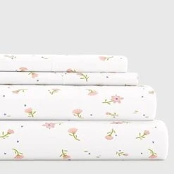 4 Piece Twin Bedding Sheet Set (Pink Floral) - Sleep Better Than Ever With These Ultra-Soft & Cooling Bed Sheets For Your Twin Size Bed - Deep Pocket Fits 16" Mattress 28 4 Piece Twin Bedding Sheet Set (Pink Floral) - Sleep Better Than Ever With These Ultra-Soft & Cooling Bed Sheets For Your Twin Size Bed - Deep Pocket Fits 16" Mattress -Amazon Shop 41mNST2AyvL. AC