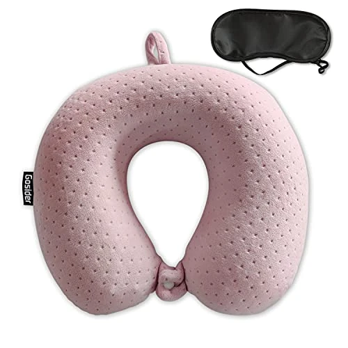 Gosider Neck Pillows For Sleeping Travel Pink Travel Pillow Comfortable U Shape Memory Foam Pillows Neck And Head Support Portable Travel Neck Pillow Suitable For Planes, Trains, Self-Driving Cars 1 Gosider Neck Pillows For Sleeping Travel Pink Travel Pillow Comfortable U Shape Memory Foam Pillows Neck And Head Support Portable Travel Neck Pillow Suitable For Planes, Trains, Self-Driving Cars