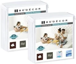 Queen Waterproof Mattress Protector Cotton Mattress Pad Liquid Pee Proof Pet Incontinence Elderly Essentials Bed Cover Fitted Sheet Deep Pocket For 18" -Amazon Shop 41mOYNMl4L. AC