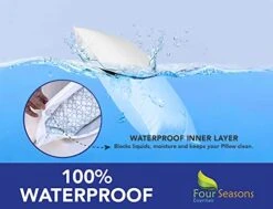 Dard Pillow Protectors (Set Of 4) – Hypoallergenic Pillow Cover Waterproof Dust Allergen Proof Zippered Encasement -Amazon Shop 41ncCI2fcNL