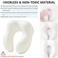 YIRFEIKRER Travel Pillow, Hooded Neck Pillow And Neck Support Pillow Made Of Memory Foam, For Sleep Rest, Airplane, Car, Family And Travel Use(Grey) 12 YIRFEIKRER Travel Pillow, Hooded Neck Pillow And Neck Support Pillow Made Of Memory Foam, For Sleep Rest, Airplane, Car, Family And Travel Use(Grey) -Amazon Shop 41oAcFsmoLL