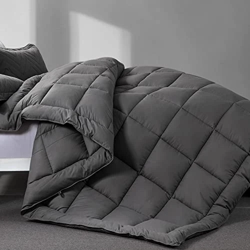 HOMBYS Super Fluffy 120“ X 120” Oversized King Warm Bedding Comforter With 116 Oz Filling, Thick Duvet Insert Down Alternative Comforter With 8 Corner Tabs, Grey 1 HOMBYS Super Fluffy 120“ X 120” Oversized King Warm Bedding Comforter With 116 Oz Filling, Thick Duvet Insert Down Alternative Comforter With 8 Corner Tabs, Grey