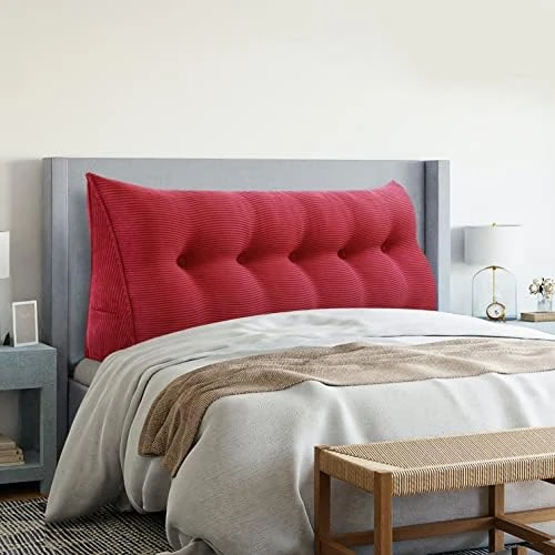 VERCART Wedge Headboard Pillows Bed Wedge Pillow Headboard Wedge Pillow Triangle Pillow Wedge Daybed Pillows Bolster Pillow Headboard With Removable Cover Corduroy Deep Blue Twin 7 VERCART Wedge Headboard Pillows Bed Wedge Pillow Headboard Wedge Pillow Triangle Pillow Wedge Daybed Pillows Bolster Pillow Headboard With Removable Cover Corduroy Deep Blue Twin - Image 7
