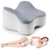 Anzhixiu Small Real Knee Pillow Separates The Knees For Body Alignment - Semicircle Round Shape Leg Pillow Promotes Sleep - Small