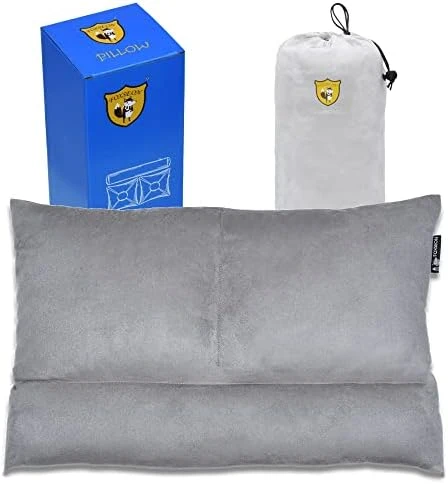 FOXSEON Camping Pillow - Travel Pillow, Pillowcase Wraps A Cylindrical Pillow And Two Square Pillows, Support Neck Pillow For Sleeping And Traveling (Gray) 9 FOXSEON Camping Pillow - Travel Pillow, Pillowcase Wraps A Cylindrical Pillow And Two Square Pillows, Support Neck Pillow For Sleeping And Traveling (Gray) - Image 9