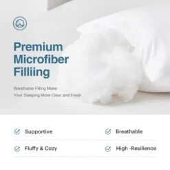 Acanva Fluffy Bed Sleeping Side Sleeper Body Pillow Insert, 20” X 60”with Grey Pillowcase, White -Amazon Shop 41pApXbuRvL