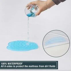 Zippered Mattress Protector Waterproof Twin,Mattress Cover Encasement,9" Inch Depth,for Toddlers Pets Potty Training Bedridden Nursing Home Hotel -Amazon Shop 41q4rwREg0L