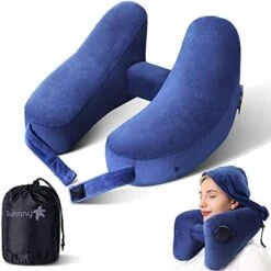 Neck Pillow For Travel Inflatable Airplane Pillow Comfortably Supports Head, Neck And Chin, Inflatable Travel Pillow With Soft Velour Cover And Portable Drawstring Bag (Black) 15 Neck Pillow For Travel Inflatable Airplane Pillow Comfortably Supports Head, Neck And Chin, Inflatable Travel Pillow With Soft Velour Cover And Portable Drawstring Bag (Black) -Amazon Shop 41q6WVdLlGL. AC