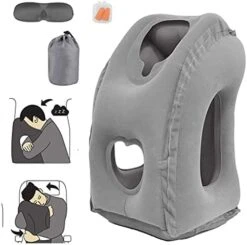 STTARLUK Inflatable Travel Pillow, Inflatable Airplane Pillow Comfortably Supports The Head, Neck And Chin, Inflatable Neck Pillow For Travel Pillow With Free Eye Mask/Earplugs (Grey) 15 STTARLUK Inflatable Travel Pillow, Inflatable Airplane Pillow Comfortably Supports The Head, Neck And Chin, Inflatable Neck Pillow For Travel Pillow With Free Eye Mask/Earplugs (Grey) -Amazon Shop 41qlp8s4vS. AC