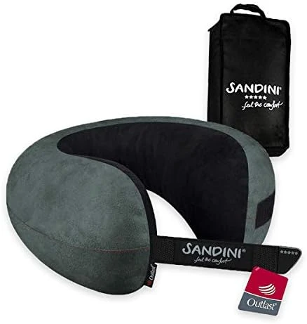 SANDINI TravelFix Regular Size –with Outlast Temperature Regulation And Heat Management - Premium Travel Pillow With Closure And Ergonomic Support Function – Free Transport Bag With Attachment Clip 7 SANDINI TravelFix Regular Size –with Outlast Temperature Regulation And Heat Management - Premium Travel Pillow With Closure And Ergonomic Support Function – Free Transport Bag With Attachment Clip - Image 7
