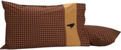 Eritage Farms Crow Nature Print Chambray Cotton Primitive Bedding Appliqued King Pillow Case Set Of 2, Burgundy Red 17 Eritage Farms Crow Nature Print Chambray Cotton Primitive Bedding Appliqued King Pillow Case Set Of 2, Burgundy Red -Amazon Shop 41rFOXVRTXL. AC