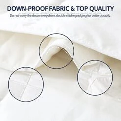 Down Blanket, Extra Lightweight Summer Comforter/Duvet Insert, Noiseless & Extra Soft, 400 Thread Count,King Size 106x90 Inches,12 Ounce Fill Weight, White…… -Amazon Shop 41ruhDX8klL