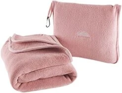 BlueHills Premium Soft Tall Travel Blanket Pillow Airplane Flight Blanket Long 70 X 48 Inch Throw In Bag Pillow Case With Hand Luggage Belt & Backpack Clip Compact Pack Large Blanket Long Black T054 -Amazon Shop 41scEP9HRYL. AC