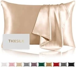 100% Silk Pillowcase For Hair And Skin, Both Sides Grade 6A+ Mulberry Silk Pillow Case With Hidden Zipper, Soft & Smooth White Pillowcases(1pc, Queen Size 20"x30") -Amazon Shop 41t2NNnXyeL. AC