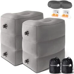 Sunany Inflatable Foot Rest Pillow For Travel, Kids/Adults Airplane Travel Pillow-Adjustable Height Cushions,for Kids To Sleep While Traveling,Suitable For Office, Home And Any Travell (1 Pack) -Amazon Shop 41t4yjwGC3L. AC