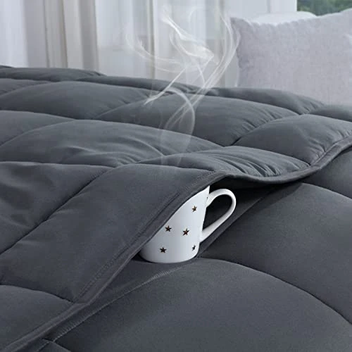 Oversized King Comforter 136 X 120, Alaskan King Size Bed Comforter, Extra Large Down Alternative Comforter Duvet Insert For All Season With Corner Tabs 3 Oversized King Comforter 136 X 120, Alaskan King Size Bed Comforter, Extra Large Down Alternative Comforter Duvet Insert For All Season With Corner Tabs - Image 3