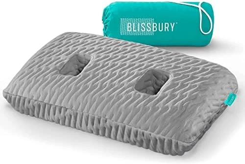 BLISSBURY Ear Pillow With Ear Hole For Sleeping With Sore Ear Pain | Piercing Pillow | Adjustable Memory Foam Pillow With Holes For Chondrodermatitis CNH | Ear Piercing Protection | Support Earplugs 7 BLISSBURY Ear Pillow With Ear Hole For Sleeping With Sore Ear Pain | Piercing Pillow | Adjustable Memory Foam Pillow With Holes For Chondrodermatitis CNH | Ear Piercing Protection | Support Earplugs - Image 7