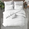 King Size Duvet Cover - White King Comforter, Organic, Cal King Size Duvet Cover, 400 TC, Long Staple Cotton, Sateen Weave, Comforter King Size For Down Alternative Comforter, Weighted Blanket