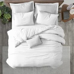 King Size Duvet Cover - White King Comforter, Organic, Cal King Size Duvet Cover, 400 TC, Long Staple Cotton, Sateen Weave, Comforter King Size For Down Alternative Comforter, Weighted Blanket -Amazon Shop 41voT63fgPL. AC