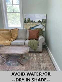 16x16 Inch Throw Pillow 100% Leather Cover For Modern Boho Farmhouse Square Decorative Bedroom Living Room Cushion Cases For Couch Bed Sofa Chair Car (Pack Of 2pc)