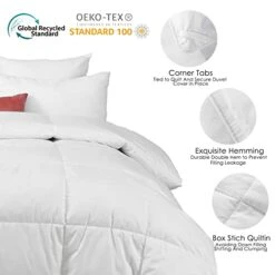 Feather Down Comforter Queen Size Goose Duck Feather Down Comforter, Down And Feather Duvet Insert With Cotton Cover, All Season Stand-Alone Down Comforter With Conner Tabs -Amazon Shop 41xklQsYS2L