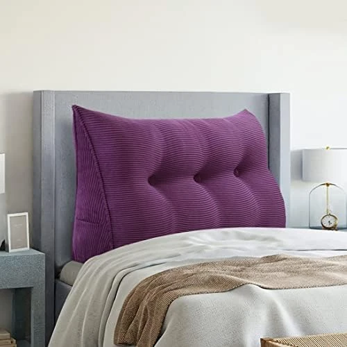 VERCART Wedge Headboard Pillows Bed Wedge Pillow Headboard Wedge Pillow Triangle Pillow Wedge Daybed Pillows Bolster Pillow Headboard With Removable Cover Corduroy Deep Blue Twin 8 VERCART Wedge Headboard Pillows Bed Wedge Pillow Headboard Wedge Pillow Triangle Pillow Wedge Daybed Pillows Bolster Pillow Headboard With Removable Cover Corduroy Deep Blue Twin - Image 8