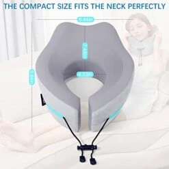 KEEPMOV Memory Foam Travel Pillow: Neck Pillow For Airplane Sleeping - Airplane Pillow With 360-Degree Head Support | Portable Adjustable Neck Pillow For Car & Train Bus 12 KEEPMOV Memory Foam Travel Pillow: Neck Pillow For Airplane Sleeping - Airplane Pillow With 360-Degree Head Support | Portable Adjustable Neck Pillow For Car & Train Bus -Amazon Shop 41yHUdmLdhL