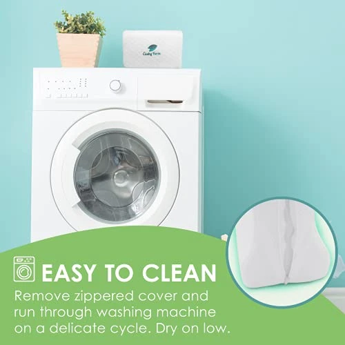 Cushy Form Knee Pillow For Side Sleepers - Standard Orthopedic Wedge Leg Pillow For Sleeping And Hip & Lower Back Pain - Contour Memory Foam Cushion For Pregnancy, Washable Cover & Travel Bag, White 4 Cushy Form Knee Pillow For Side Sleepers - Standard Orthopedic Wedge Leg Pillow For Sleeping And Hip & Lower Back Pain - Contour Memory Foam Cushion For Pregnancy, Washable Cover & Travel Bag, White - Image 4