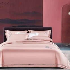 LEIGE Cotton Wedding Cotton Four-Piece Villa Wedding Skin-Friendly Soft Four-Piece Bedding (Color : E, Size : 220 * 240cm) -Amazon Shop 41zMKQ4dwUL. AC