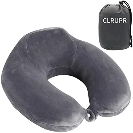CLRUPR Travel Pillow, Best Memory Foam Neck Pillow With Storage Bag Lightweight Traveling Pillow For Airplane, Car, Train, Bus And Home Use (Gray) 6 CLRUPR Travel Pillow, Best Memory Foam Neck Pillow With Storage Bag Lightweight Traveling Pillow For Airplane, Car, Train, Bus And Home Use (Gray) - Image 6