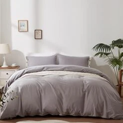 100% Washed Cotton Duvet Cover Set Breathable Soft King Light Brown Duvet Cover 3 Pieces Solid Color Bedding Set With Buttons Closure Comforter Cover Set (1 Duvet Cover +2 Shams) 26 100% Washed Cotton Duvet Cover Set Breathable Soft King Light Brown Duvet Cover 3 Pieces Solid Color Bedding Set With Buttons Closure Comforter Cover Set (1 Duvet Cover +2 Shams) -Amazon Shop 41zh98mTHeL. AC