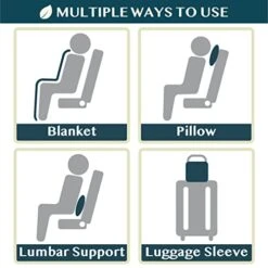 Soft Compact Travel Blanket And Pillow, Foldable Airplane Blanket In Bag, Lightweight Portable Flight Blanket Set With Luggage Strap, Camping Plane Car Home Office Gift Accessories, Teal Blue 17 Soft Compact Travel Blanket And Pillow, Foldable Airplane Blanket In Bag, Lightweight Portable Flight Blanket Set With Luggage Strap, Camping Plane Car Home Office Gift Accessories, Teal Blue -Amazon Shop 41ziAlsqA3L
