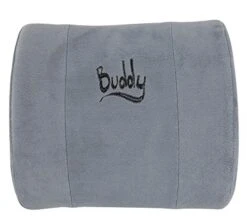 Buddy Lumbar Support Pillow - Office Chair & Car Seat Cushion Therapeutic Grade Memory Foam W/Adjustable Back, Removable, Washable Cover, Carrying Case, Back Pain Relief Guide, And Care Instructions
