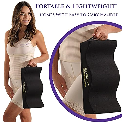 ContourMD BBL Pillow After Surgery For Butt – Brazilian Butt Lift Seat Cushion For Surgery Recovery – Portable, Lightweight Foam Pillow – BBL Post Surgery Supplies 3 ContourMD BBL Pillow After Surgery For Butt – Brazilian Butt Lift Seat Cushion For Surgery Recovery – Portable, Lightweight Foam Pillow – BBL Post Surgery Supplies - Image 3