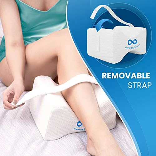Everlasting Comfort ® Knee Pillow For Side Sleepers - Contour Knee Wedge Pillow For Between Legs Aligns Spine & Relieves Pressure - Leg Pillow For Back Pain, Hip Pain, Knee Pain 5 Everlasting Comfort ® Knee Pillow For Side Sleepers - Contour Knee Wedge Pillow For Between Legs Aligns Spine & Relieves Pressure - Leg Pillow For Back Pain, Hip Pain, Knee Pain - Image 5