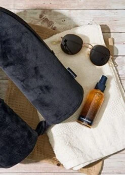 Brookstone Travel Pillow - 100% Memory Foam Ultra Form Contoured Ergonomic Super Soft Airplane Head And Neck Pillow, Black -Amazon Shop 512uhQPRoFL