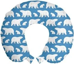 Ambesonne Peony Travel Pillow Neck Rest, Pastel Tone Delicate Peonies With Curled Leaves Vintage Style Tangled Arrangement, Memory Foam Traveling Accessory For Airplane And Car, 12", Purple Teal -Amazon Shop 512yL9vgmeL. AC