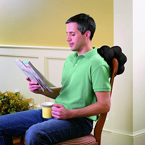 Total Pillow Airplane Travel Pillow, Brushed Microfiber Neck-, Head-, And Lumbar-Support Pillow, Microbead Twistable/Contours Any-Position Travel Pillow, Black 5 Total Pillow Airplane Travel Pillow, Brushed Microfiber Neck-, Head-, And Lumbar-Support Pillow, Microbead Twistable/Contours Any-Position Travel Pillow, Black - Image 5