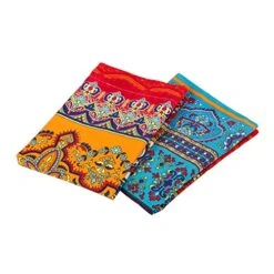 Exotic Striped Bohemia Pillow Shams Queen Size 2 Pieces,100% Brushed Cotton Thick Boho Pillow Cases Bohemian Pillow Covers,19" X 29" -Amazon Shop 5146pneTXyL