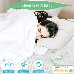 King Mattress Protector, Bamboo Cooling Waterproof King Size Mattress Pad Cover, Ultra Soft King Size Mattress Cover For 6-18 Inches Mattress -Amazon Shop 5178aQatHLL